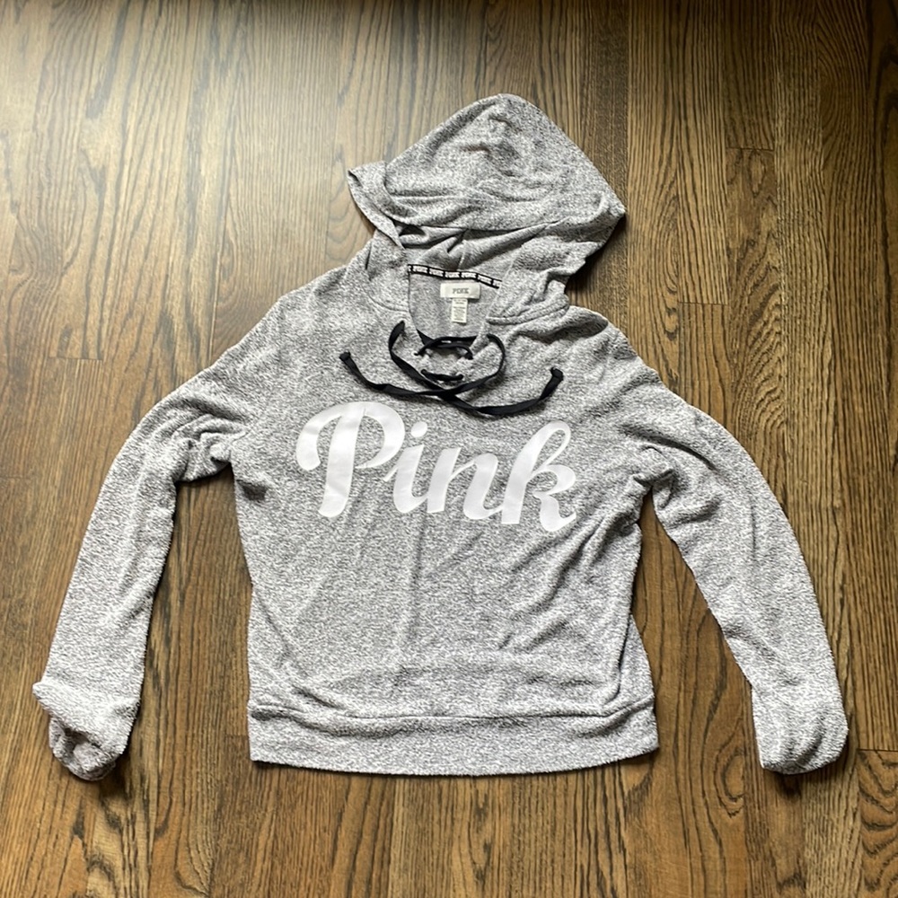 Pink hooded top